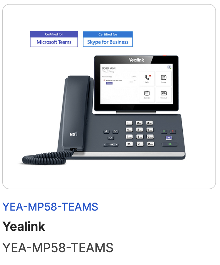 Yealink MP58 Teams